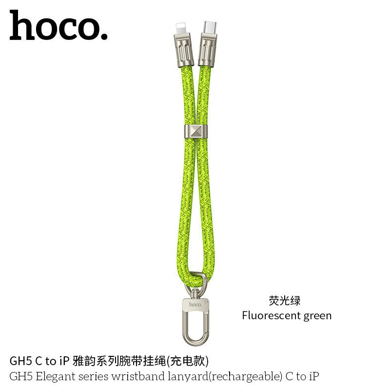 Hoco GH5 20W Fast Charging Type C to Lightning Charging Cable and Bracelet - Saif Al Najmi KwData CablesSaif Al Najmi KwSaif Al Najmi KwGreenHoco GH5 20W Fast Charging Type C to Lightning Charging Cable and Bracelet